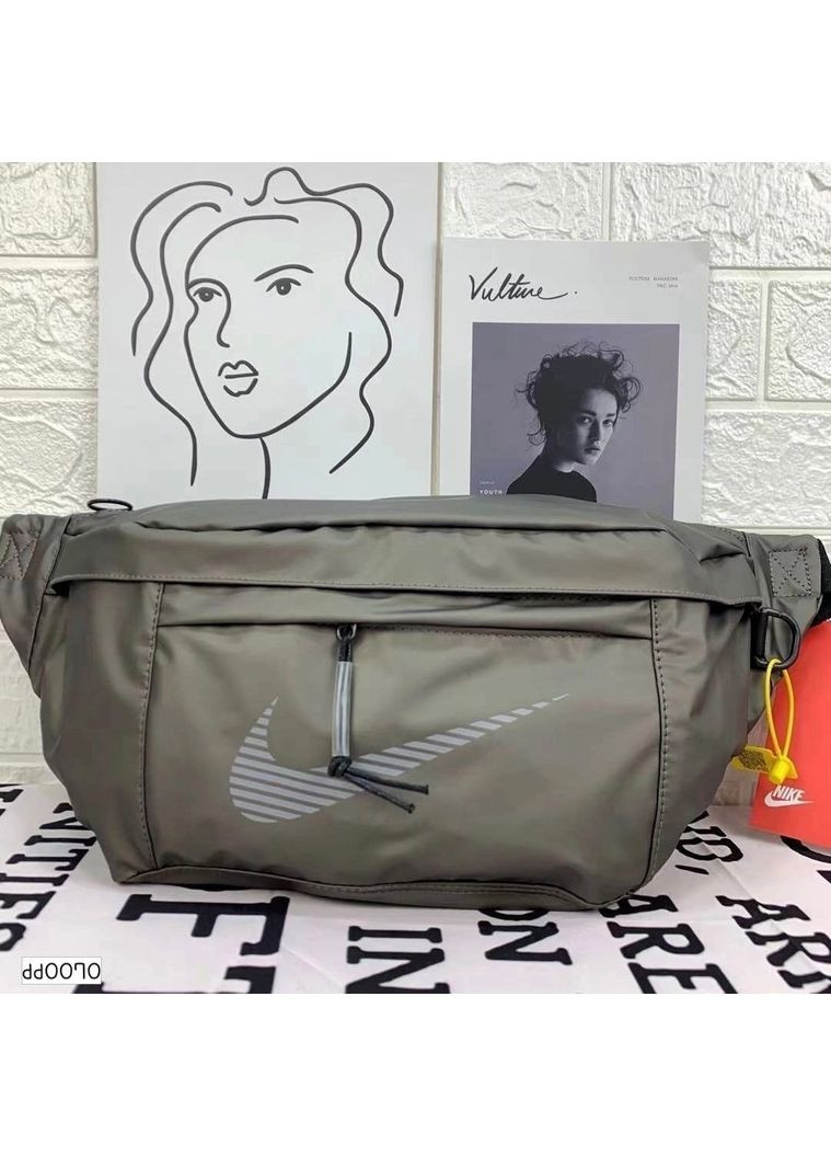 Бананка Nike 1780 большая поясная сумка рефлективная светоотбивающее лого No Brand (366871820)