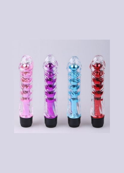 Красный силиконовый вибратор 18 см с лубрикантом для вагинального и анального секса No Brand (340914386)