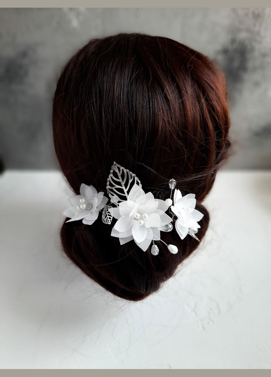 3 шт Весільні шпильки в зачіску з квітами No Brand (331177216)