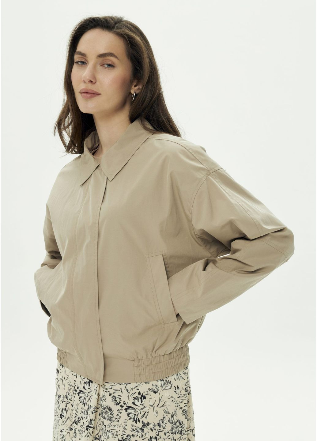 Комбинированная демисезонная ветровка 0800142525al бежевый Alvo