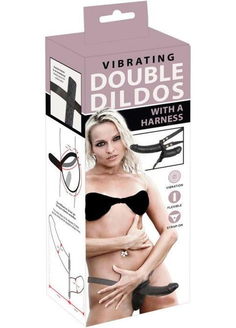 Женский двойной страпон с вибрацией Double Thruster on от INTERSHOP Orion (341303621)