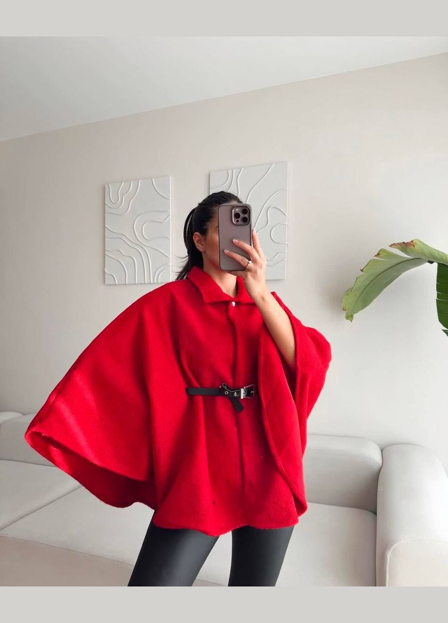 Пончо с поясом No Brand (328416305)