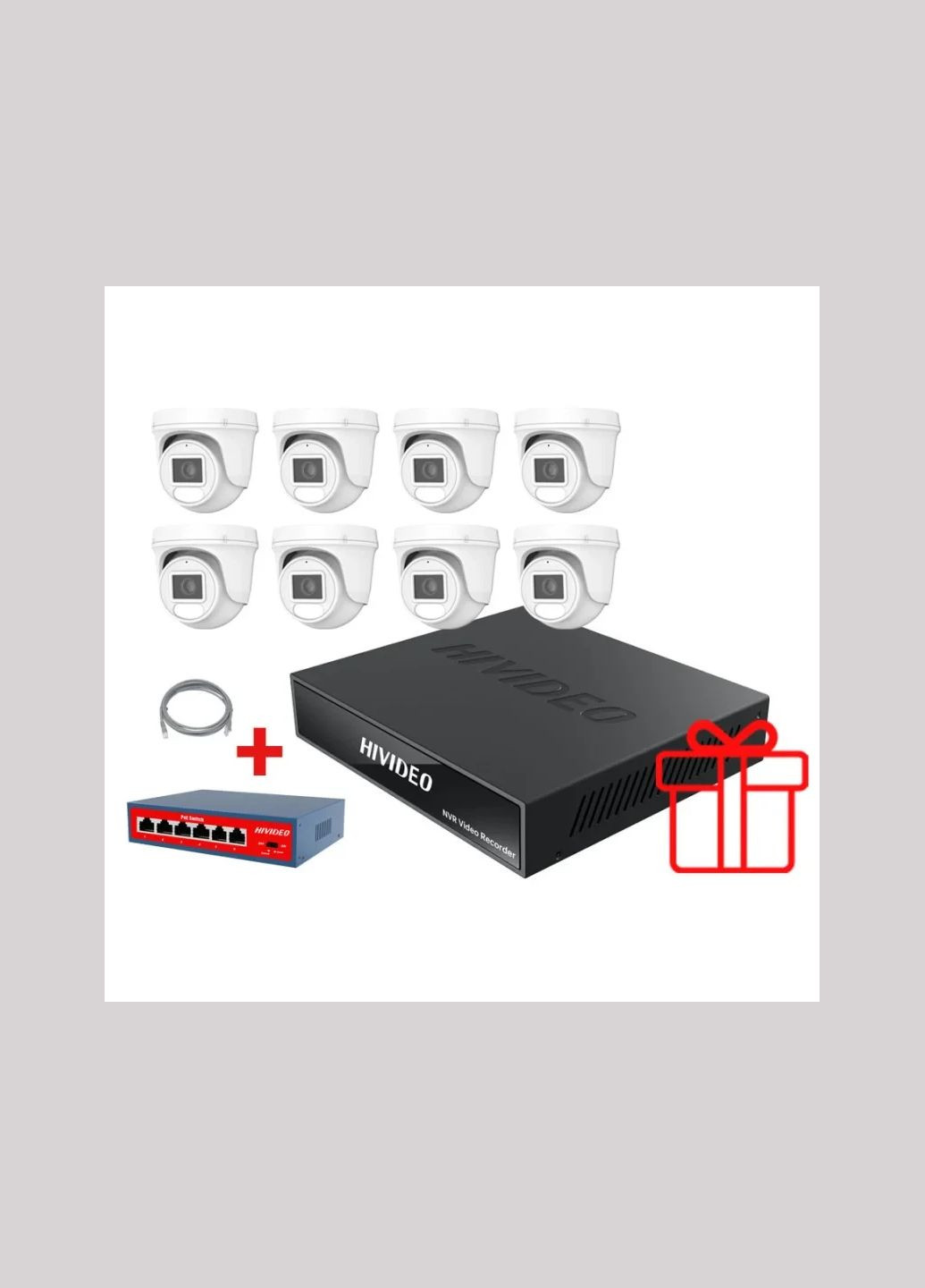 Комплект відеоспостереження 5МП HI-KIT/9908 HIVIDEO (345702994)