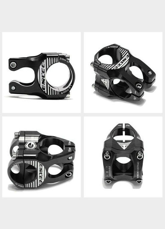 Винос керма Enlee DHR 31,8 x 35 мм, чорний HASSNS (324627147)