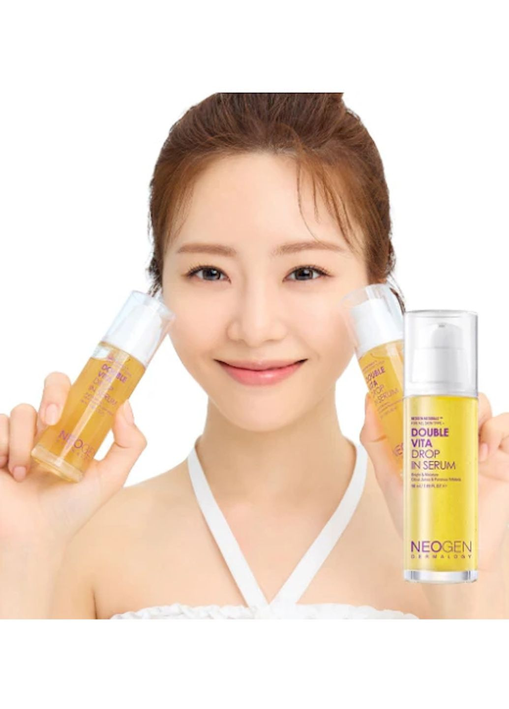 Сироватка для обличчя DERMALOGY DOUBLE VITA DROP IN SERUM із вітаміном С 50 мл Neogen (315831948)