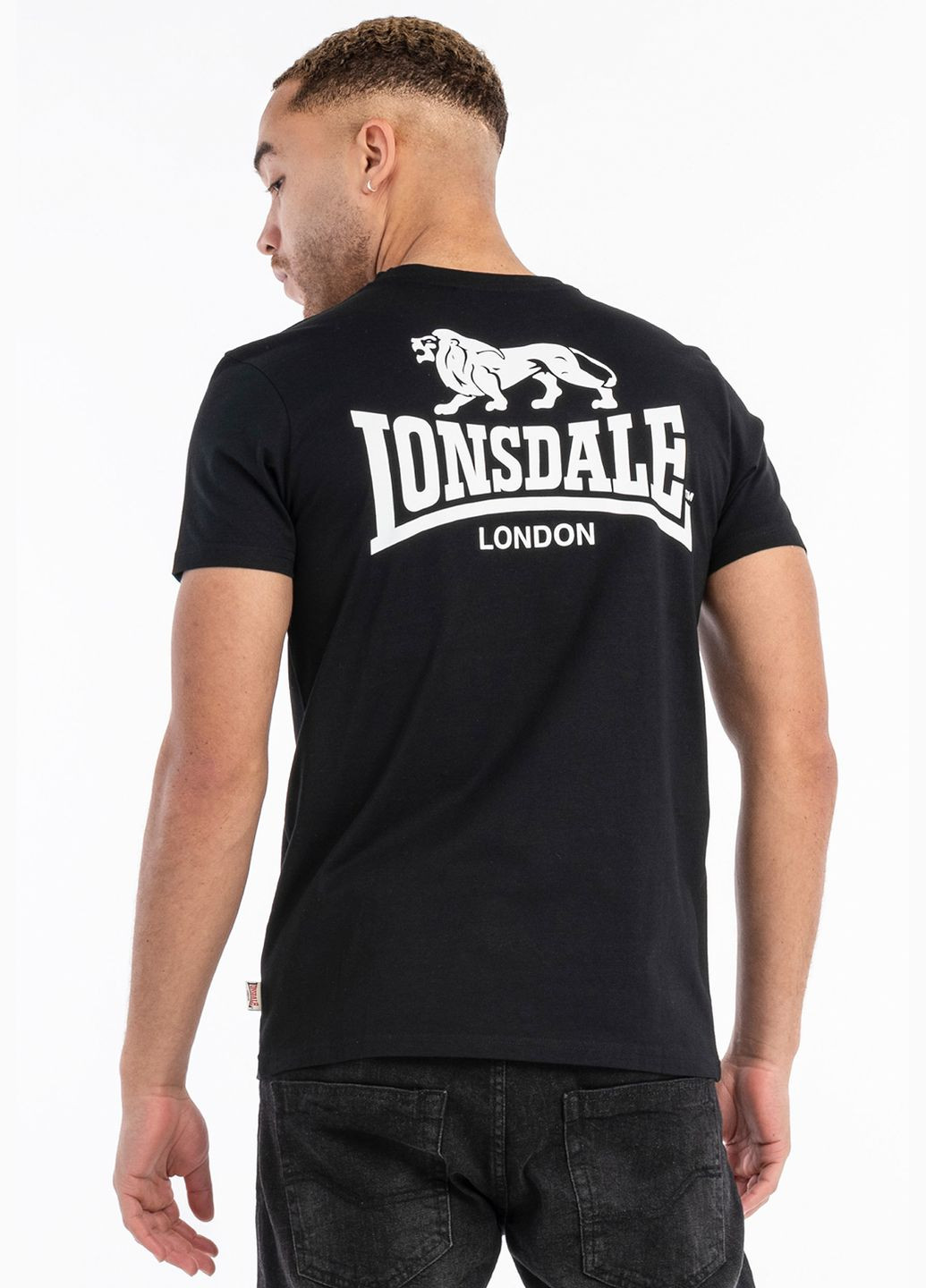Черная футболка Lonsdale Whiteness