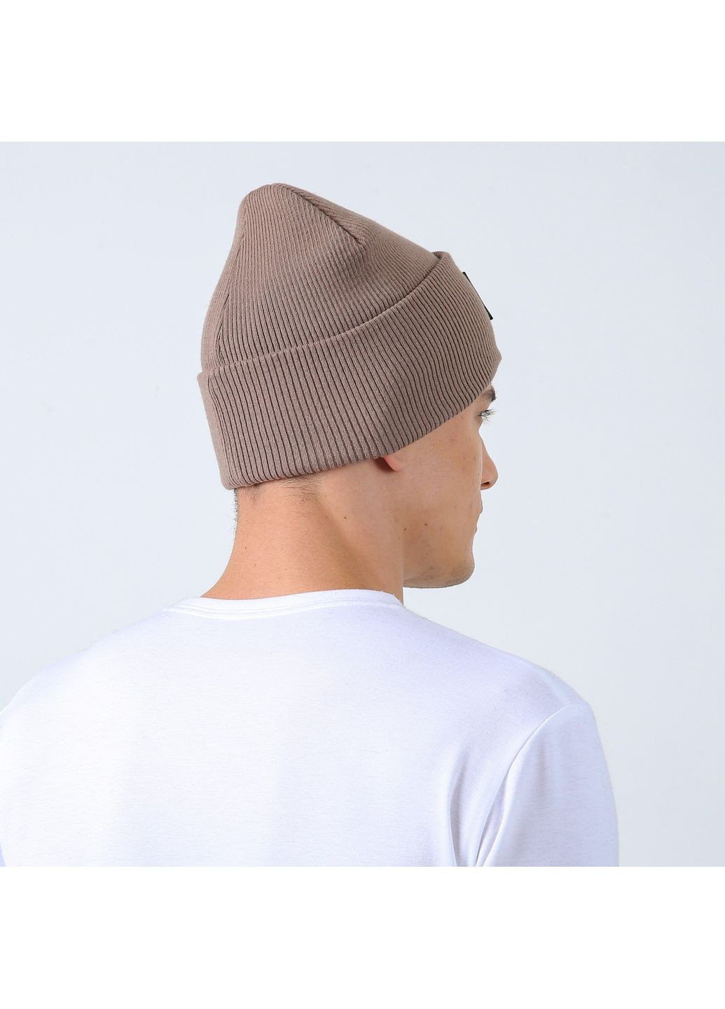 Шапка біні чоловіча бавовна коричнева SHANE 969-187 LuckyLOOK 969-187M (351856200)