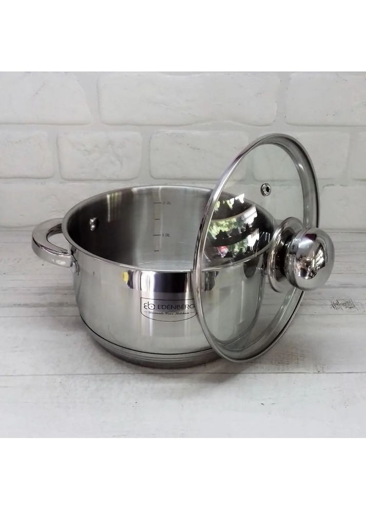 Набір каструль із нержавіючої сталі 10 предметів EB-4019 Edenberg (360654505)