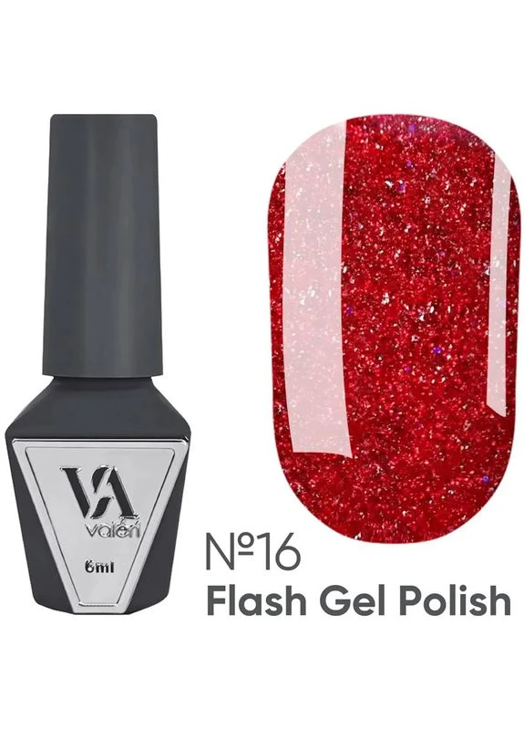 Гель-лак світловідбивний Flash №16 6 мл Valeri (386089109)