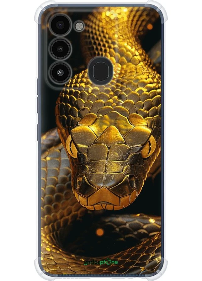 Чехол на Tecno Spark 8C KG5k Golden snake "6072sp-2680-70447" Endorphone (375774350)