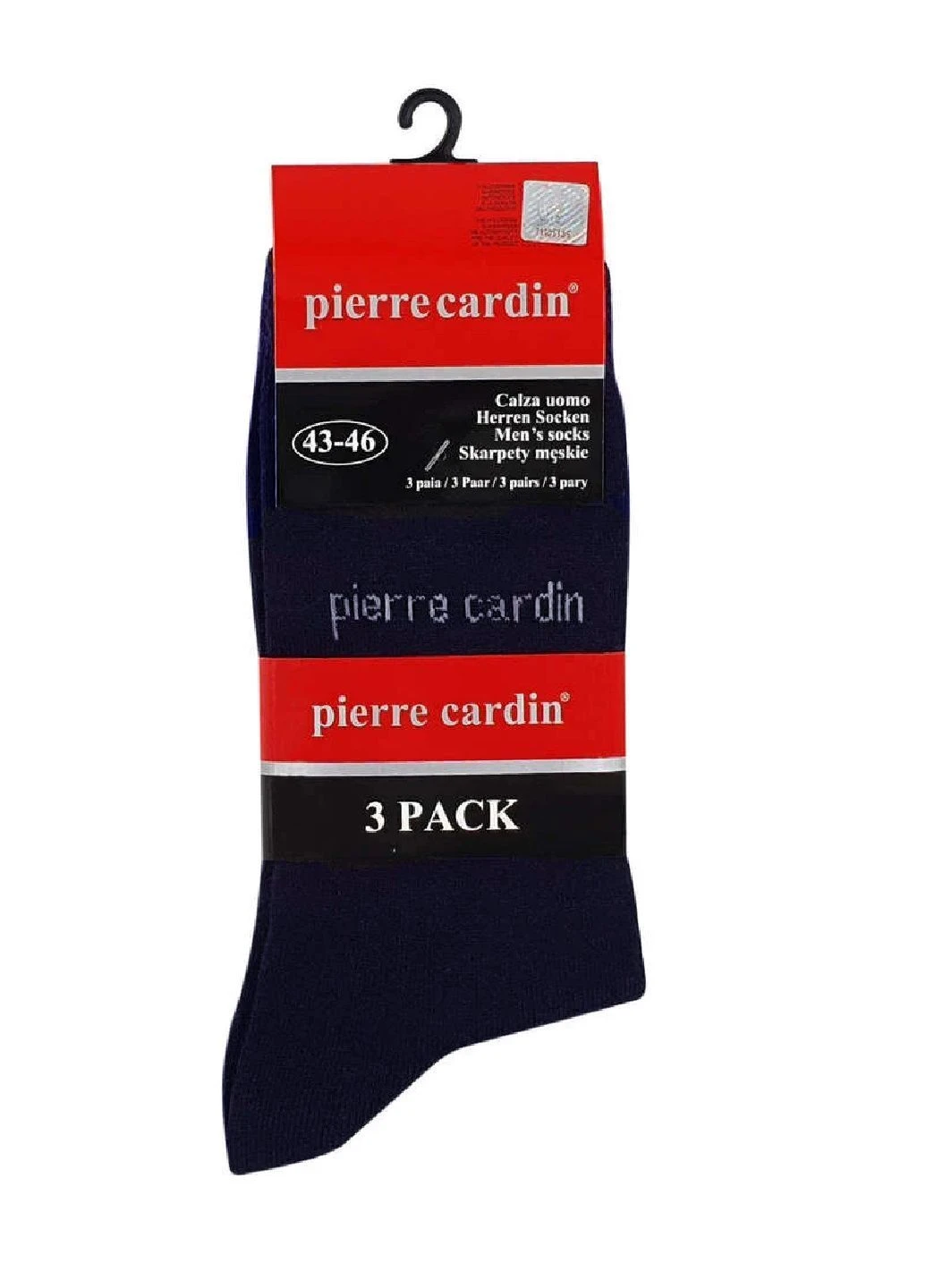 Тёмно-синие носки комплект 3 пары Pierre Cardin (383561002)