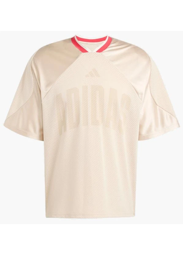 Бежевая футболка stadium graphic beige kf0712 adidas