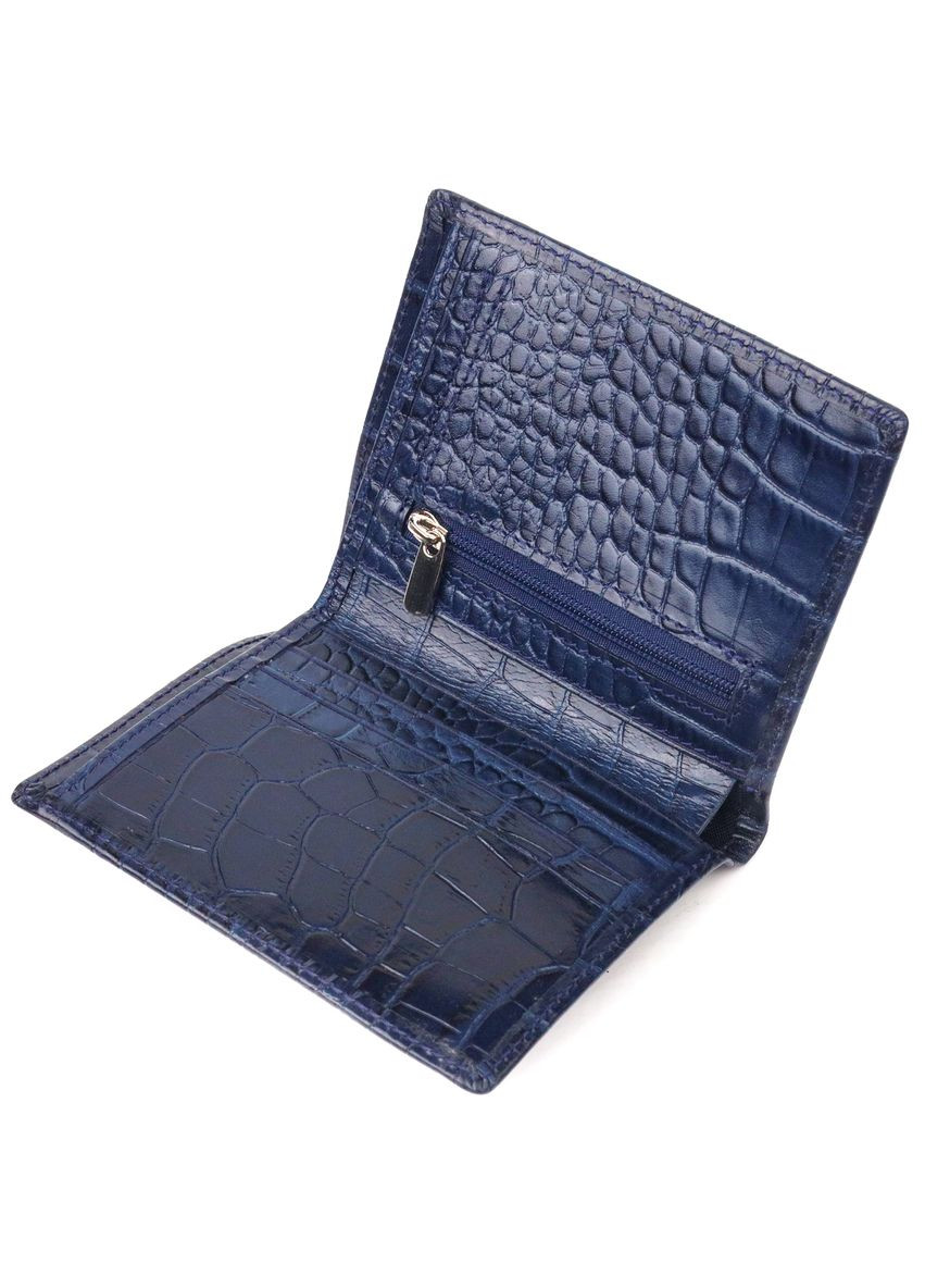 Портмоне для документов мужское Кожаное 21499 Синее Canpellini (306881383)