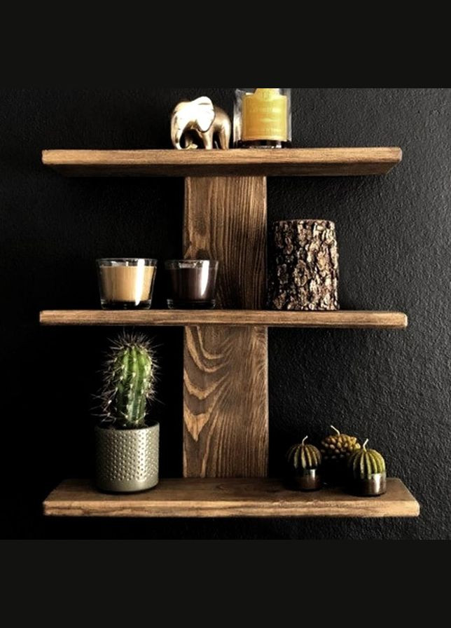 Полка для ванной из дерева Беренхоф сепия (ВНП-007008) No Brand (328091780)