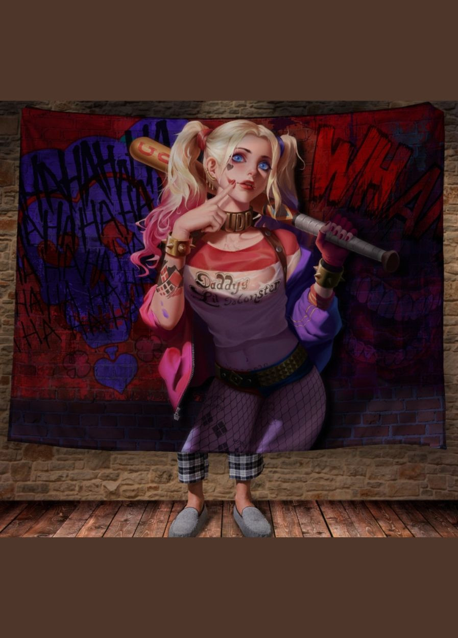 Плед с 3D-принтом Харли Квин з биткою Перша Креативна мануфактура PERFECTUS Плед (301870468)