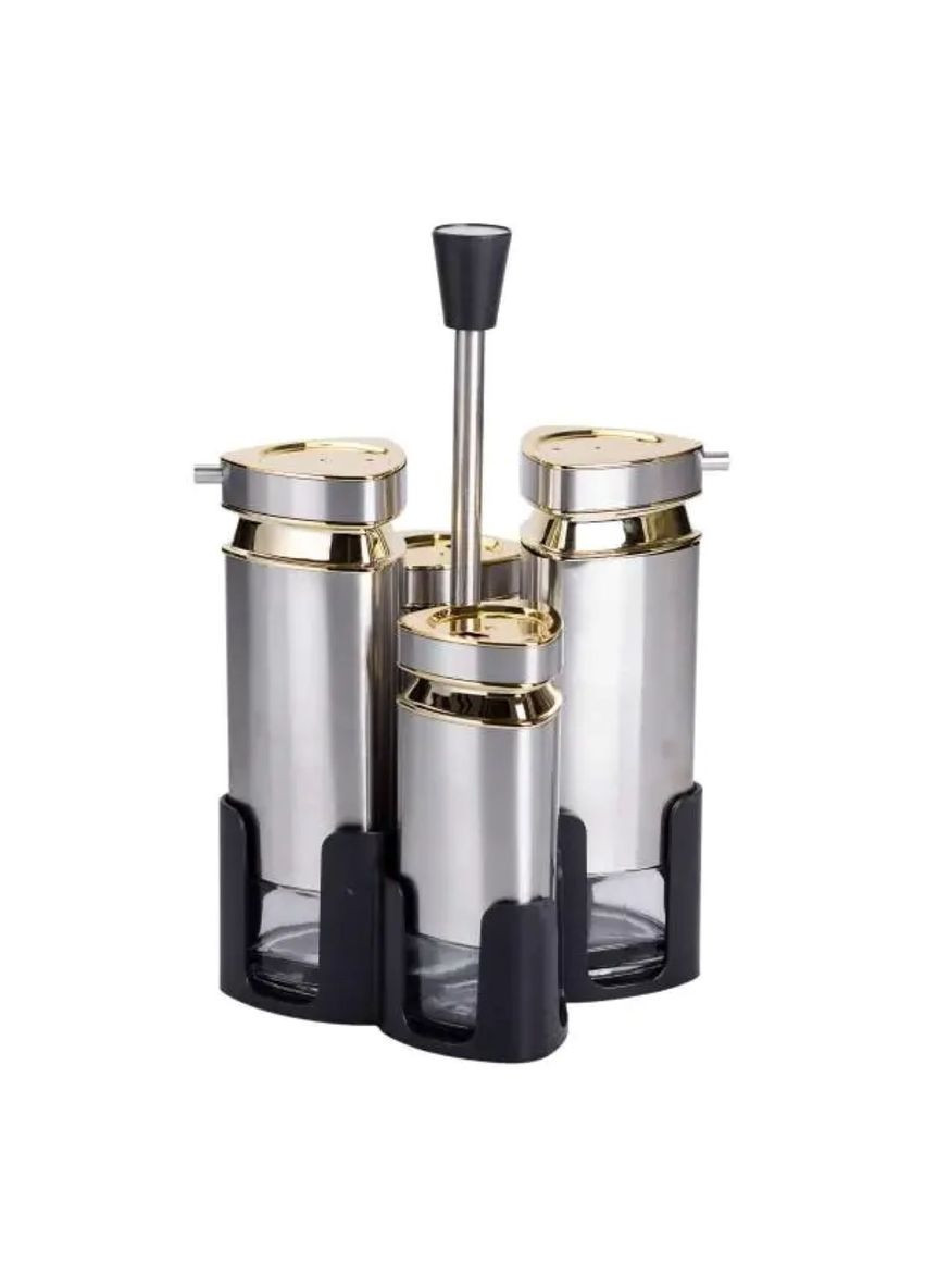 Набор для специй на подставке 4 емкости 10х10х17 см емкости для приправ HP-1325 Yiwu (340277235)