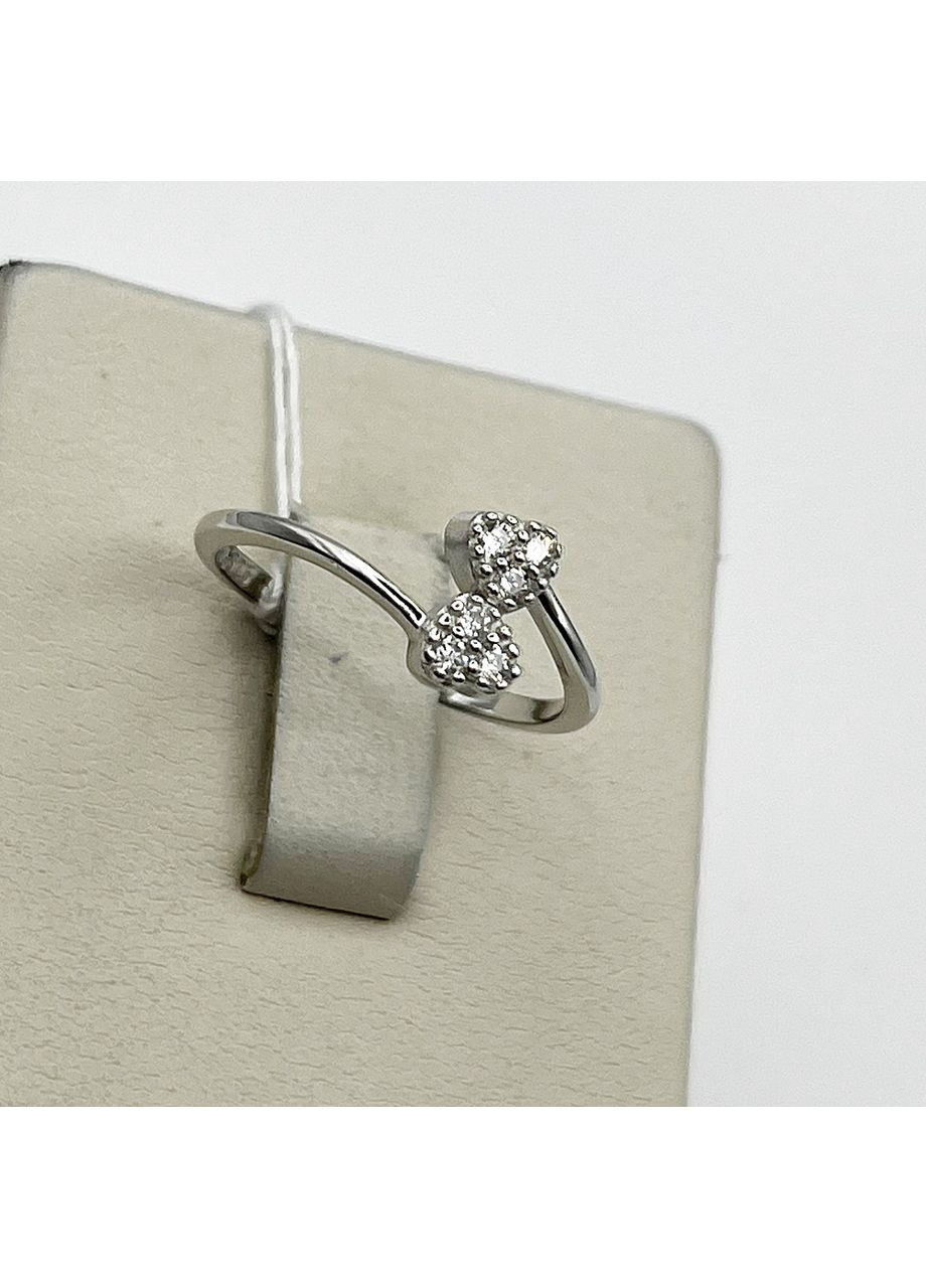 Кольцо серебряное с кубическим цирконием "Сердечко" 18 1,42 г No Brand (370142274)