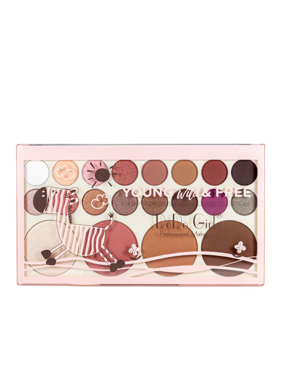 Палетка теней для век с хайлайтерами и контурингом Make Up Studio 16 оттенков В DoDo Girl (307307475)