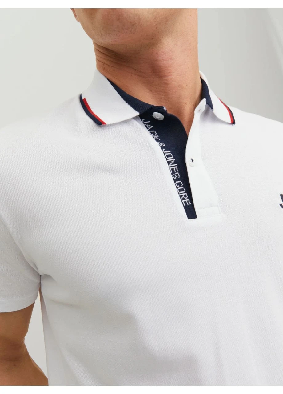 Поло JCOLOGAN POLO SS SS23 SN 12229382-White Jackandamp;Jones 12229382-WHITE JACK&JONES (395633053)
