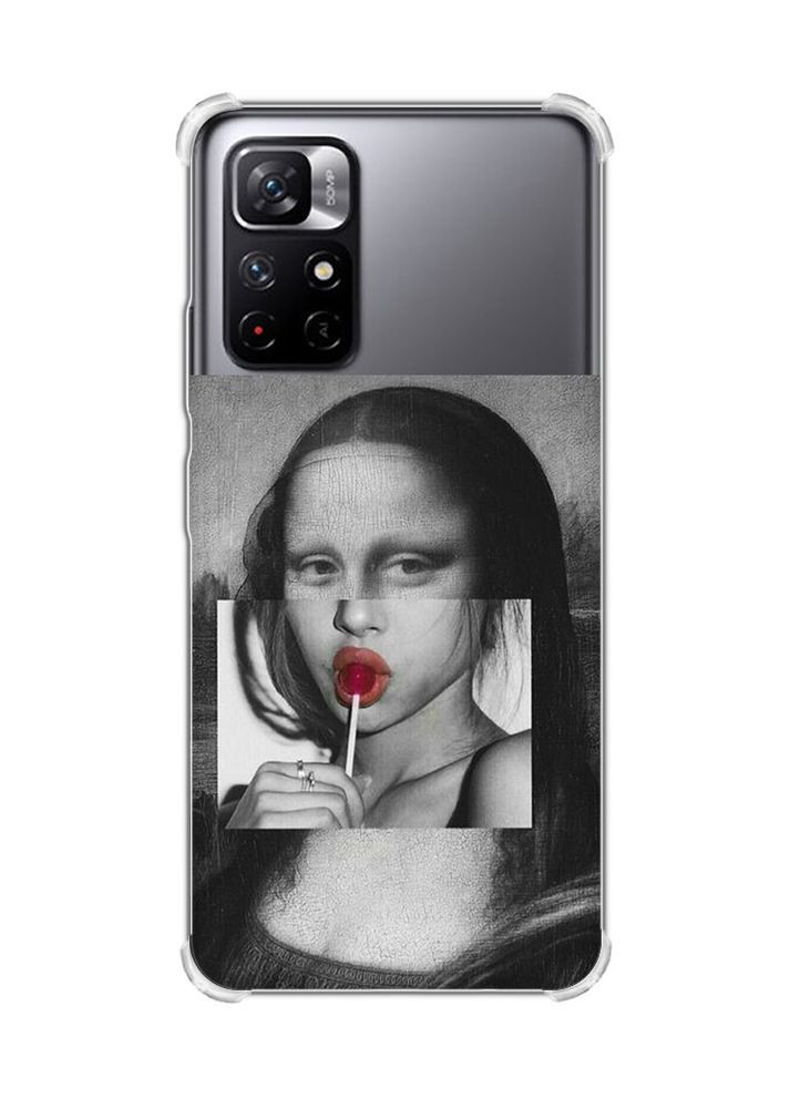 Чохол з потовщеними кутами на Xiaomi Redmi Note 11 5G:: Сучасна Мона Ліза (принт 351) Creative (360693845)