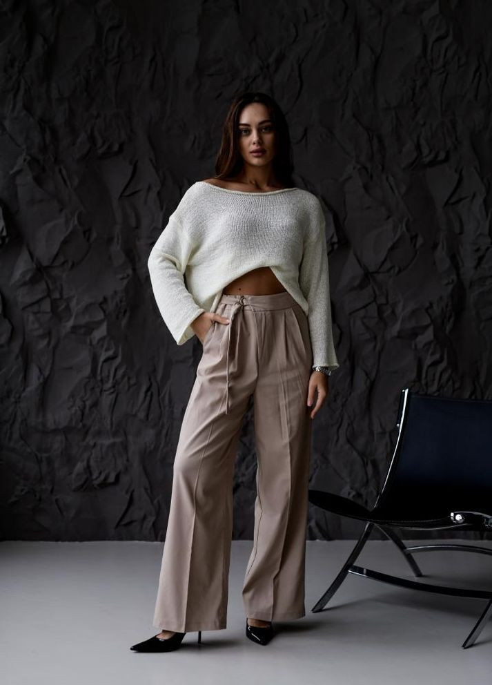 Брюки жіночі стильні висока посадка Україна осінь 2025 No Brand (365437382)