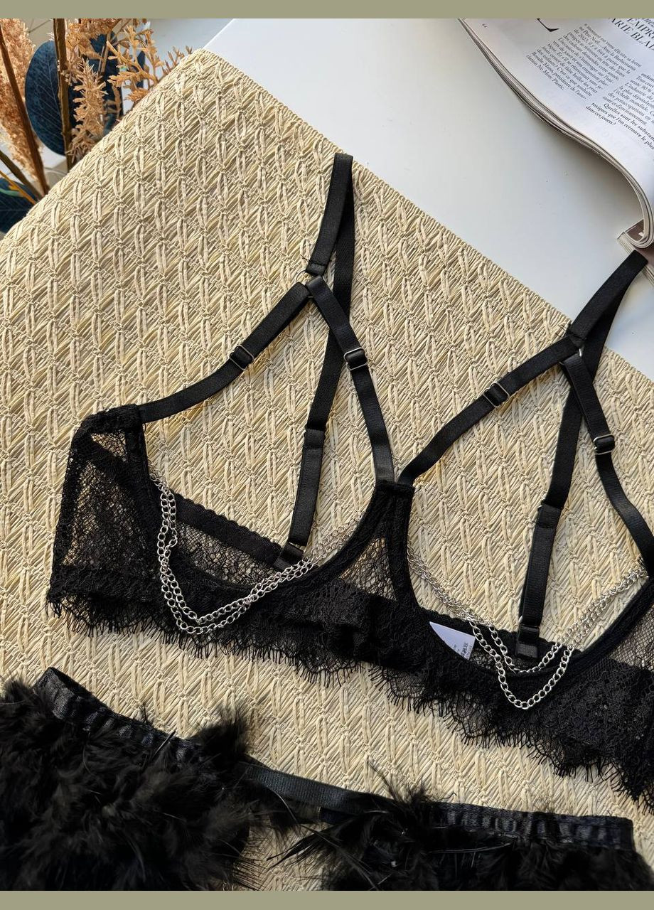 Чорний жіночий комплект нижньої білизни Simply sexy