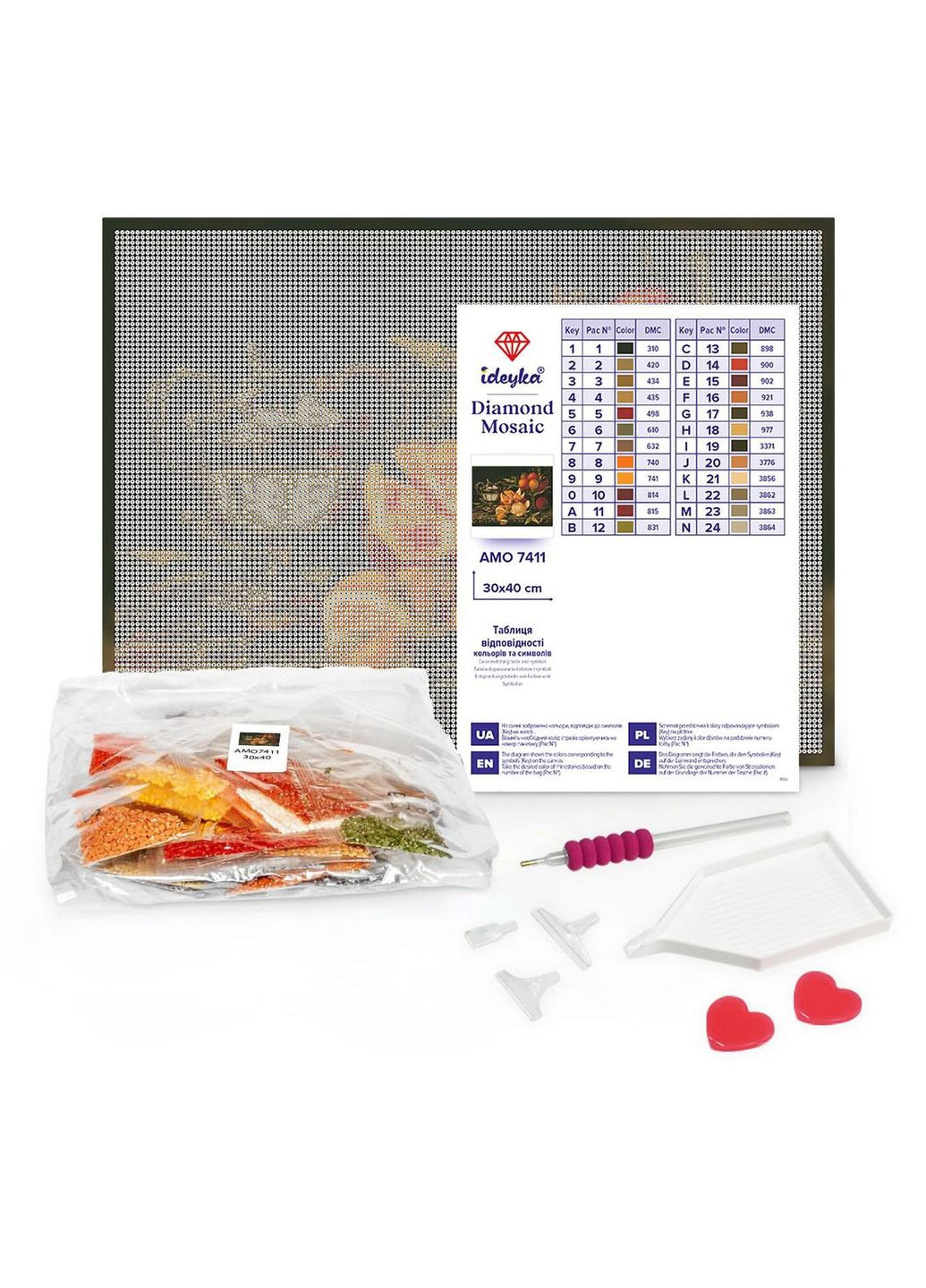 Алмазная мозаика Спящий джек-рассел Идейка 30 х 40 AMO8036 IDEYKA (354828504)