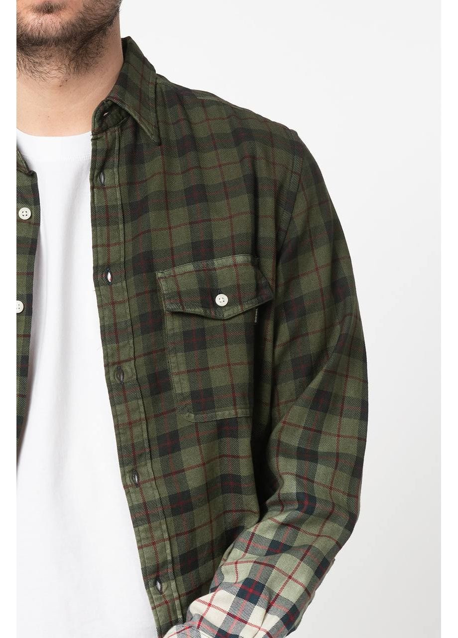 Зеленая повседневный, кэжуал рубашка в клетку Diesel