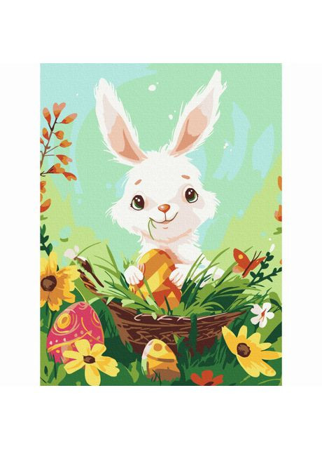 Картина по номерам Счастливый Пасхальный Кролик (KBS0152) Brushme (370255792)