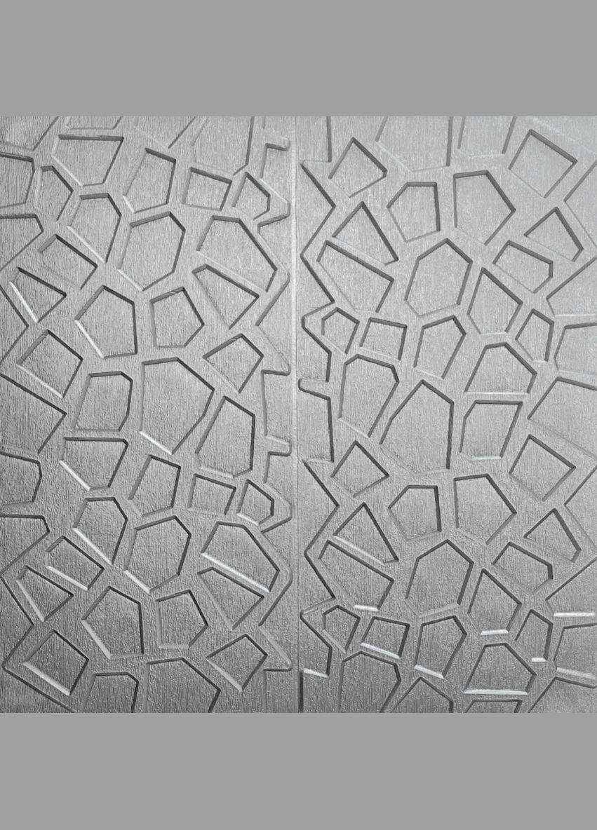 Самоклеющаяся декоративная настенная 3D панель серебряная 700х700х8мм (118) SW-00000236 Sticker Wall (292564724)