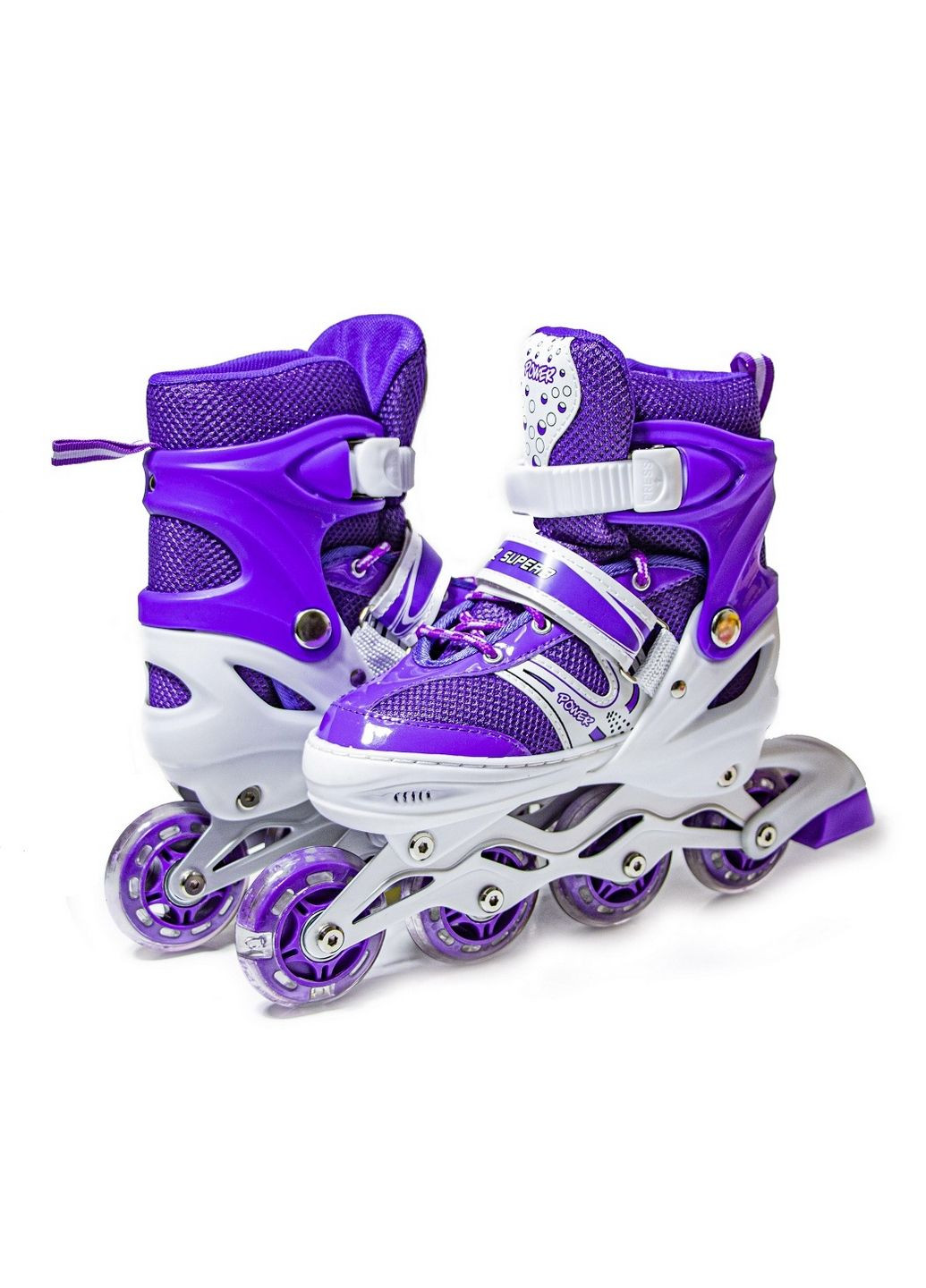 Роликові ковзани 18-20,5 см, PU колеса, що світяться. 29-33 Super Power (289369207)