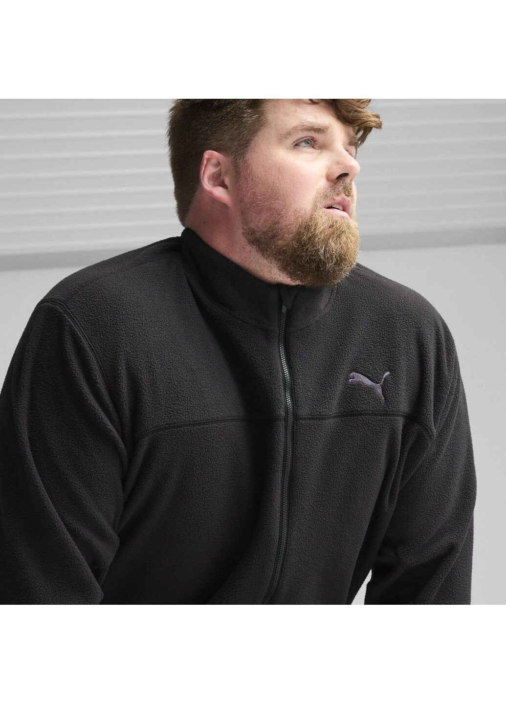 Черная демисезонная куртка winter tech fleece jacket men Puma