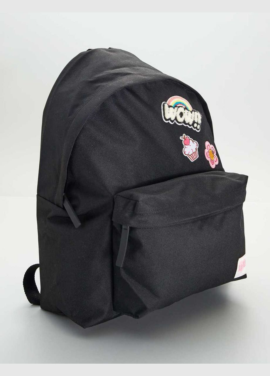 Рюкзак,чорний з принтом, Kiabi (314819092)