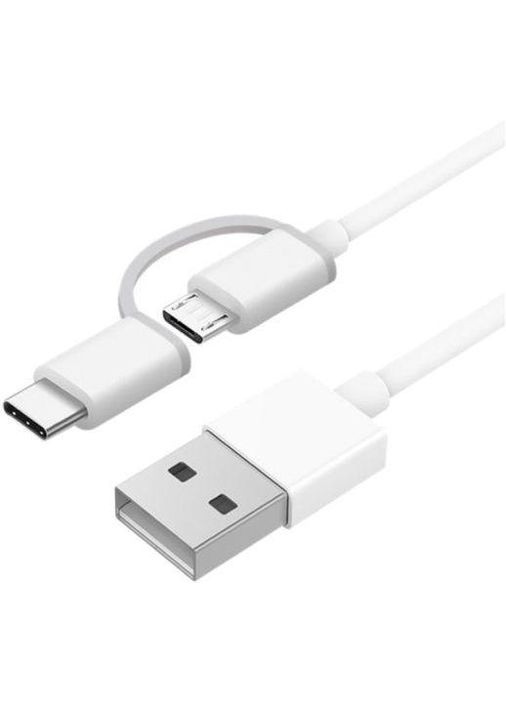 Кабель AL501 2в-1 USB to Micro и Type-C белый ZMI (279826152)