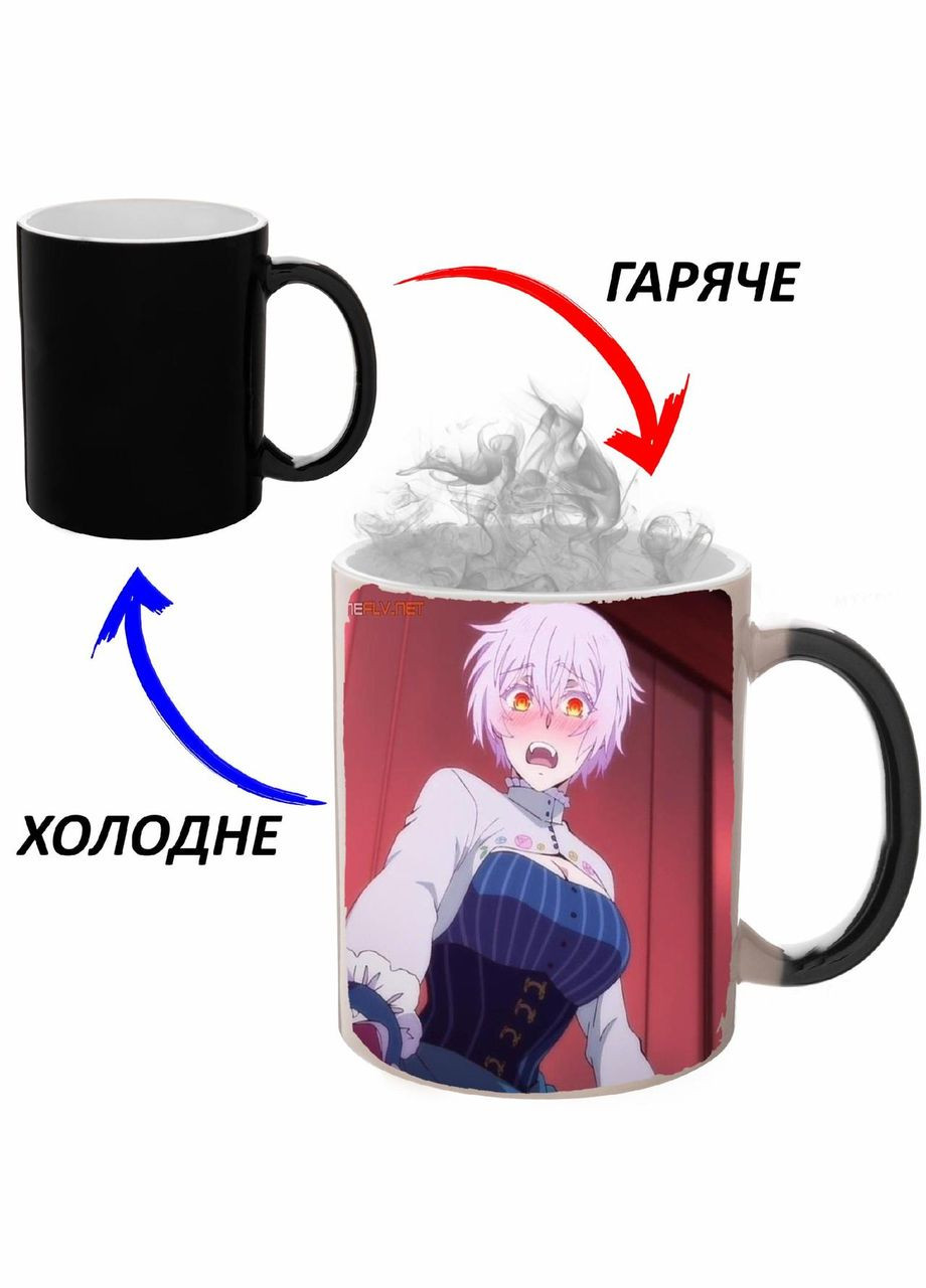 Чашка хамелон Мемуари Ванітаса Аніме #009 (кухоль, горнятко) Чорна 330 мл No Brand (323470382)