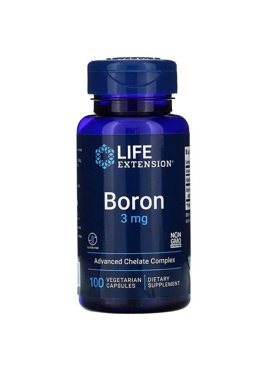 Вітаміни та мінерали Boron, 100 вегакапсул Life Extension (293417646)