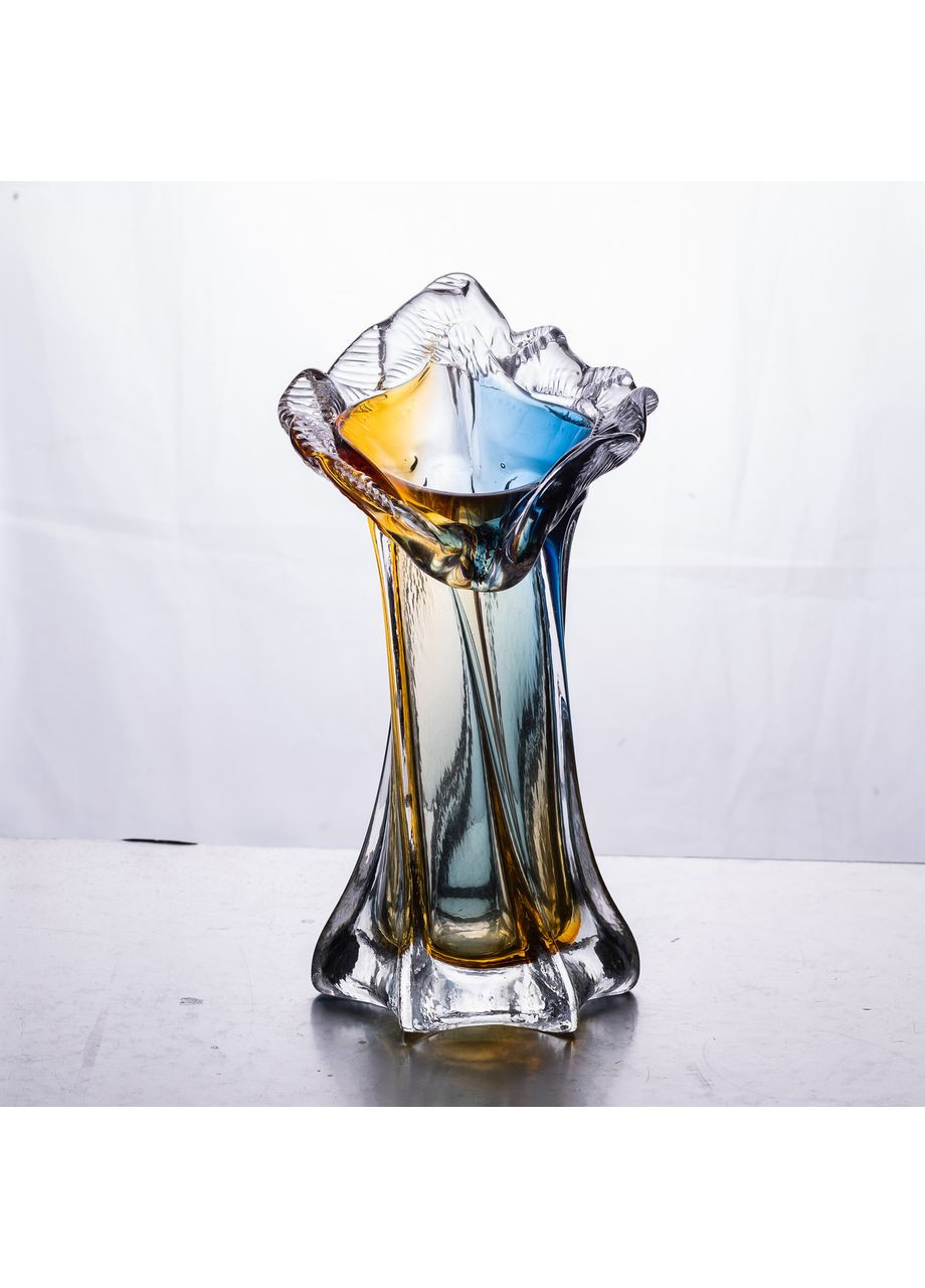 Декоративная стеклянная ваза для цветов 22 см 200 мл. Yiwu (360455065)