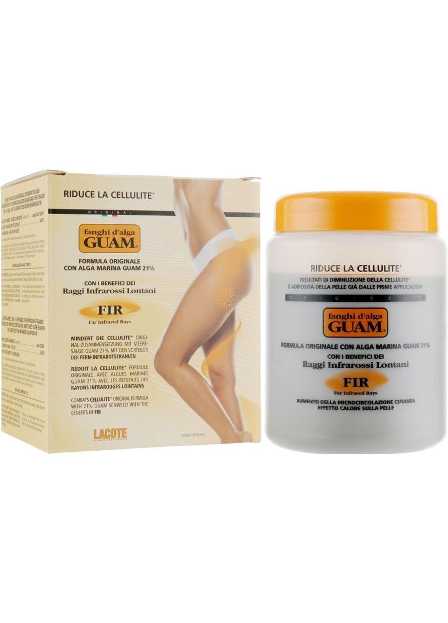 Антицелюлітна розігрівальна маска з мікрокристалами турмаліну Fir Anti-Cellulite Mask 1000g (614665-53415) Guam (368608149)