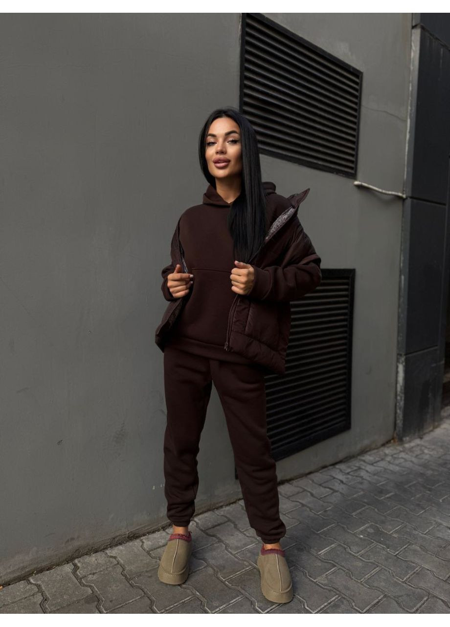 Костюм 172 трійка жилет,плащівка лаке синтепон 150,Джогери та худі тринитка на флісі Україна (368277979)