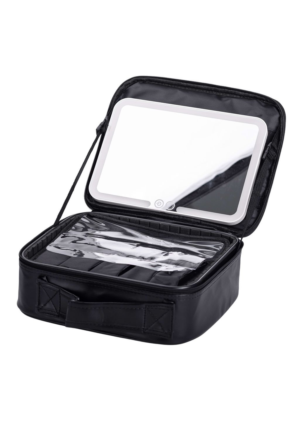 Косметичка-органайзер с LED-зеркалом 26х22х9 см, Yiwu (328603831)