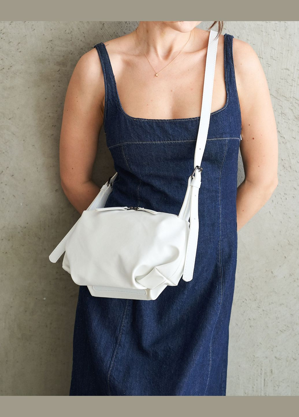 Сумка жіноча крос боді екокожа (wel-14300) білий WeLassie (336154893)