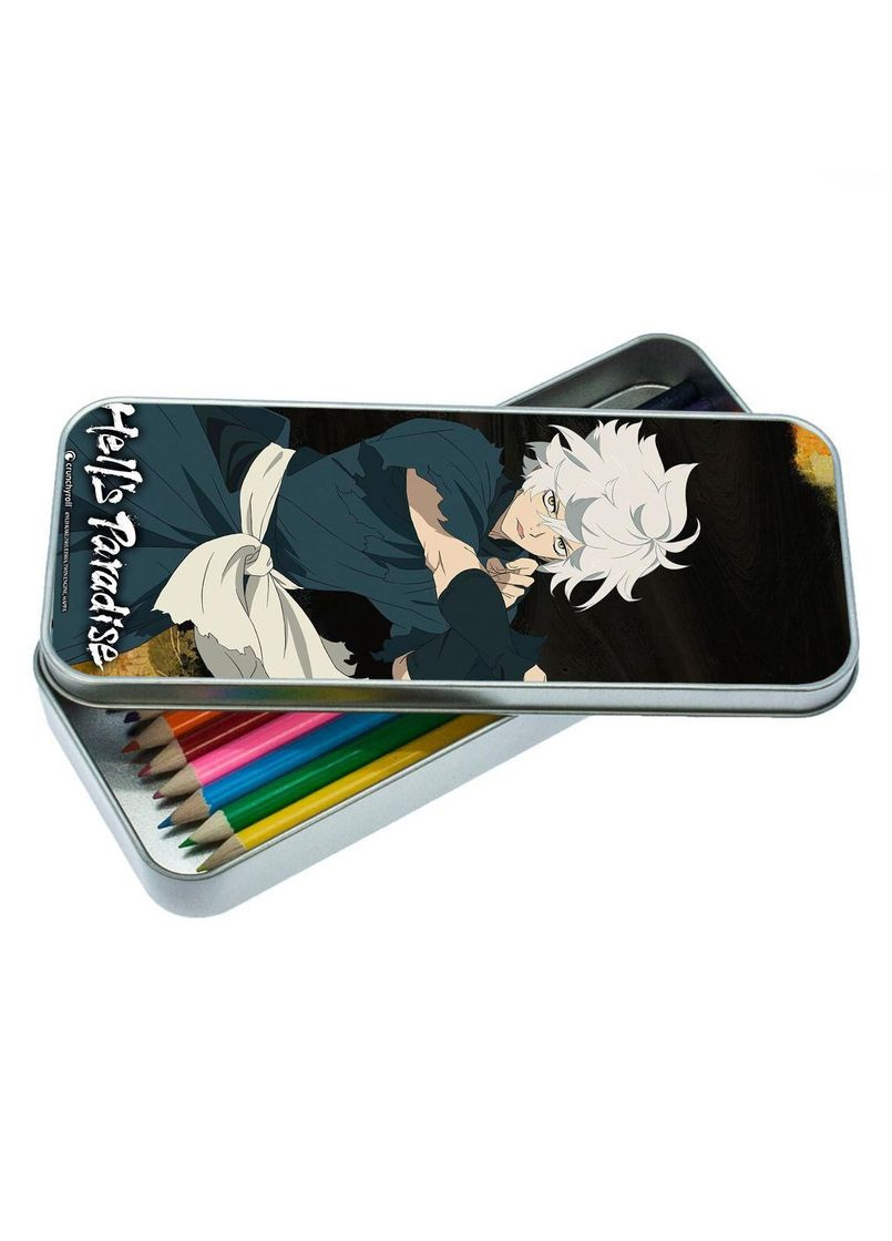 Пенал школьный для мальчика и девочки металлический Адский рай #002 7*18 см Silver No Brand (309160056)