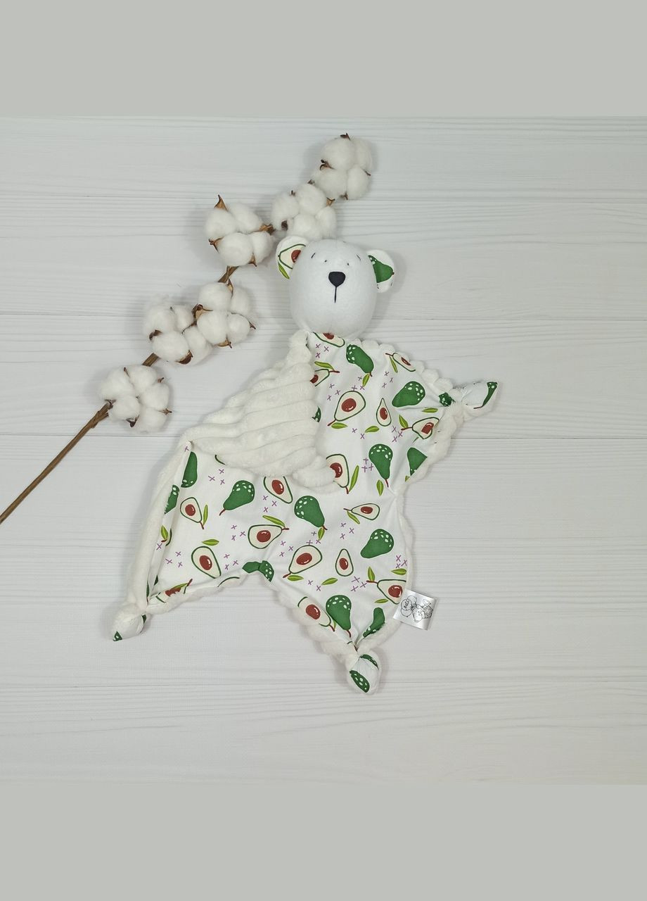 Комплект для малюка: пелюшка, комфортер, гризунок a.l.babybox Авокадо Білий No Brand (308379645)