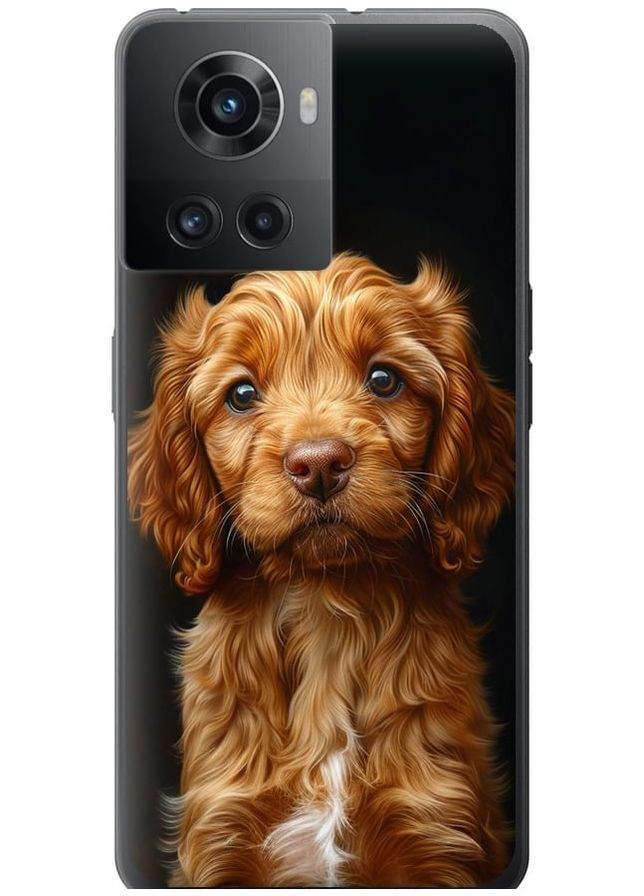 Силиконовый чехол 'Cocker spaniel на черном фоне' для Endorphone oneplus 10r (292315549)