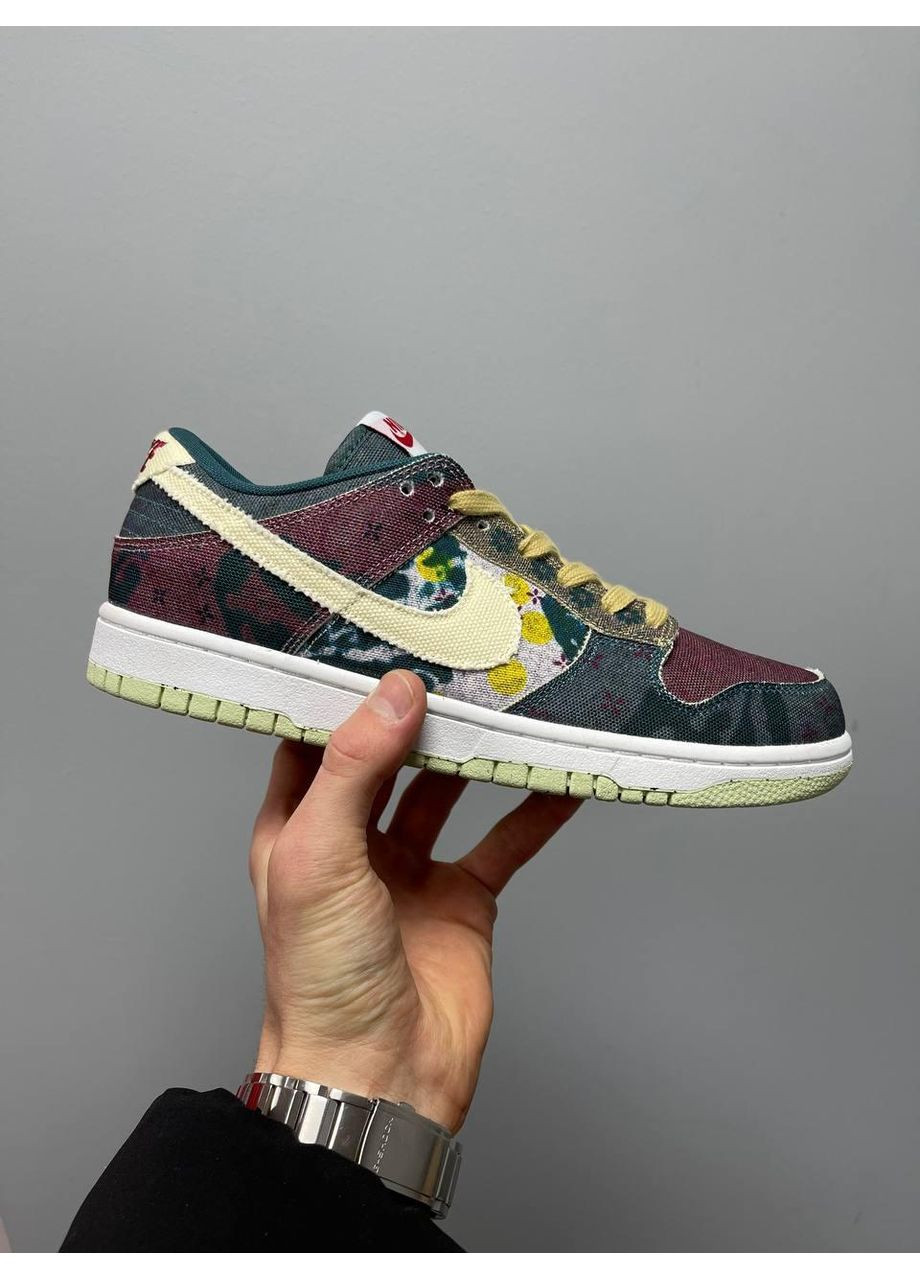 КРОССОВКИ ЖЕНСКИЕ NIKE DUNK LOW SP COMMUNITY GARDEN НАЙК СБ ДАНК No Brand белые демисезоны (369389693)
