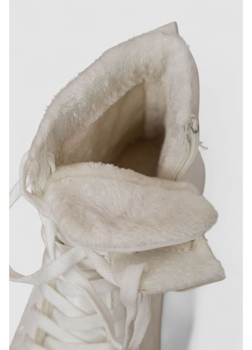 Білі кеди жіночі на хутрі, 248rk05 Ager