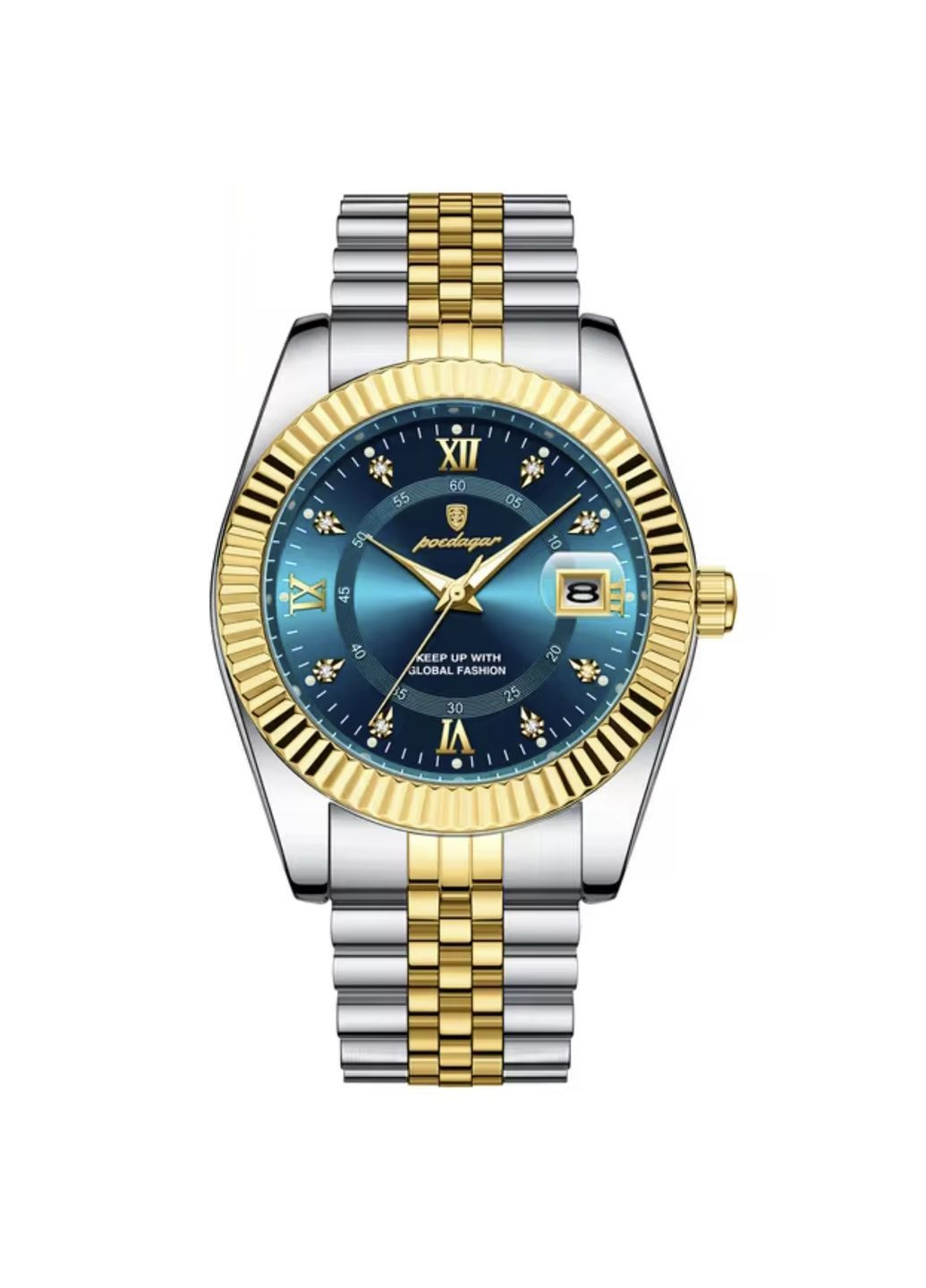 Наручний годинник чоловічий Dublin Сріблястий (3321) Poedagar (362975859)