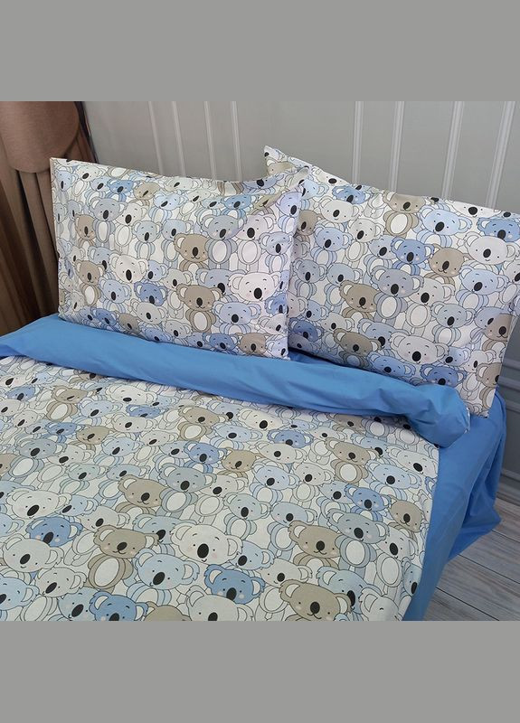 Постельное белье Коалки Ранфорс Подростковое на резинке MERISET (278254907)
