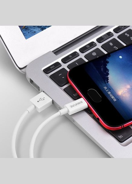 Кабель USB BX22 Bloom Micro USB (2.4A) 1M провід для зарядки смартфона/телефону Білий Borofone (336380165)
