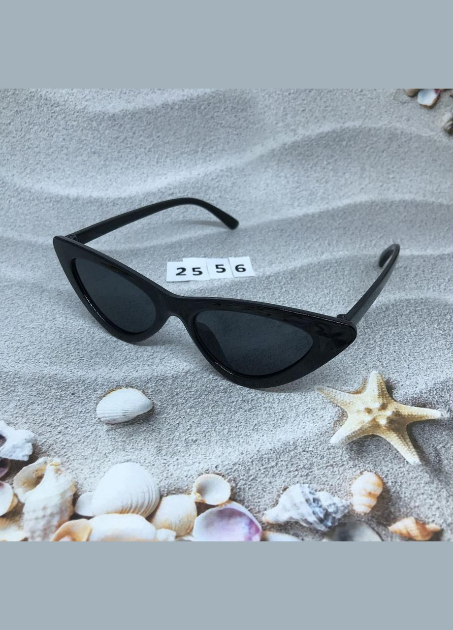 Модні чорні ретро-окуляри No Brand (302370713)